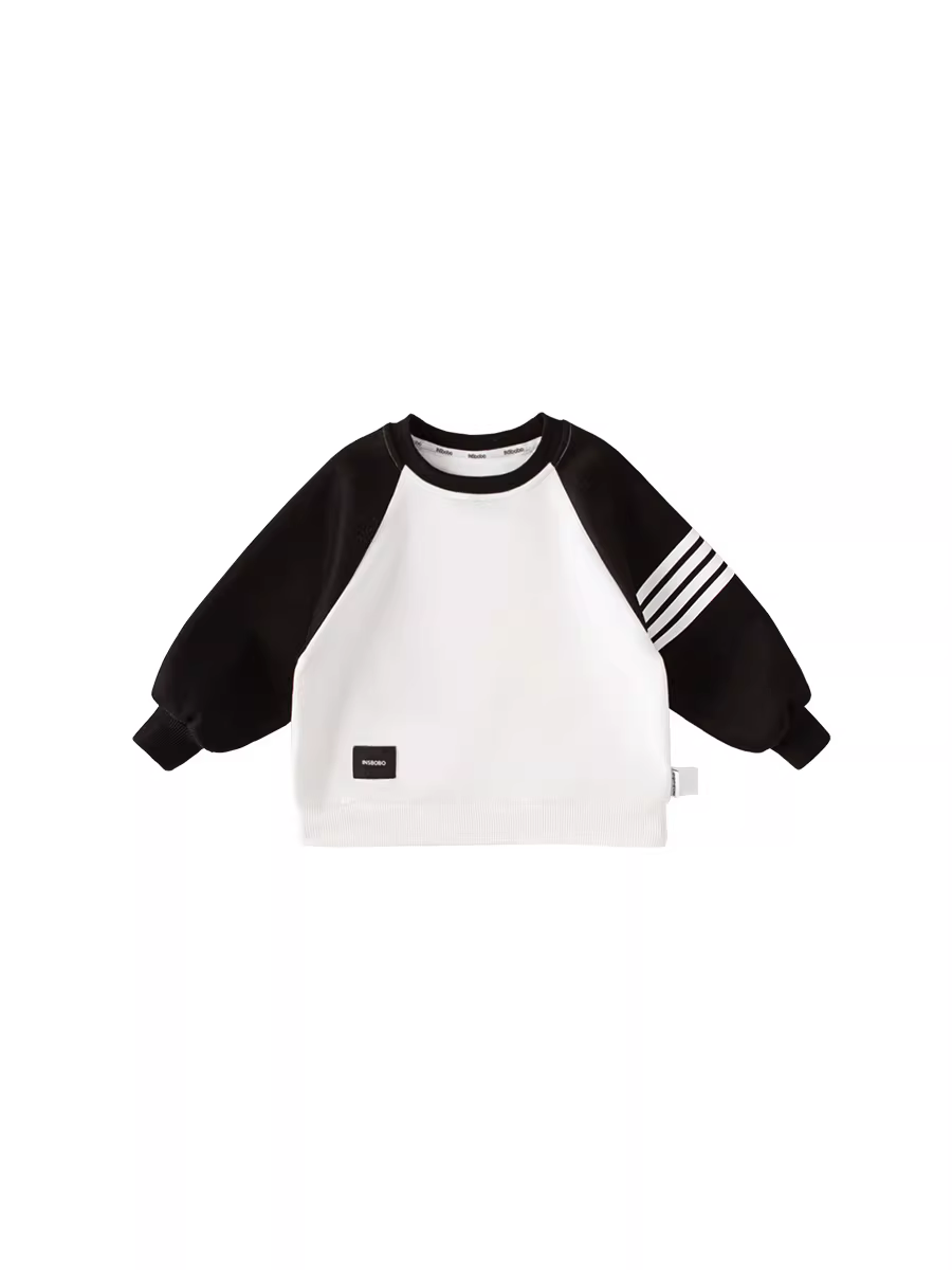 Áo thun trẻ em INSbobo áo bé trai mùa thu 2025 mới kiểu dáng thời trang bé gái dài tay bé trai raglan thời trang
