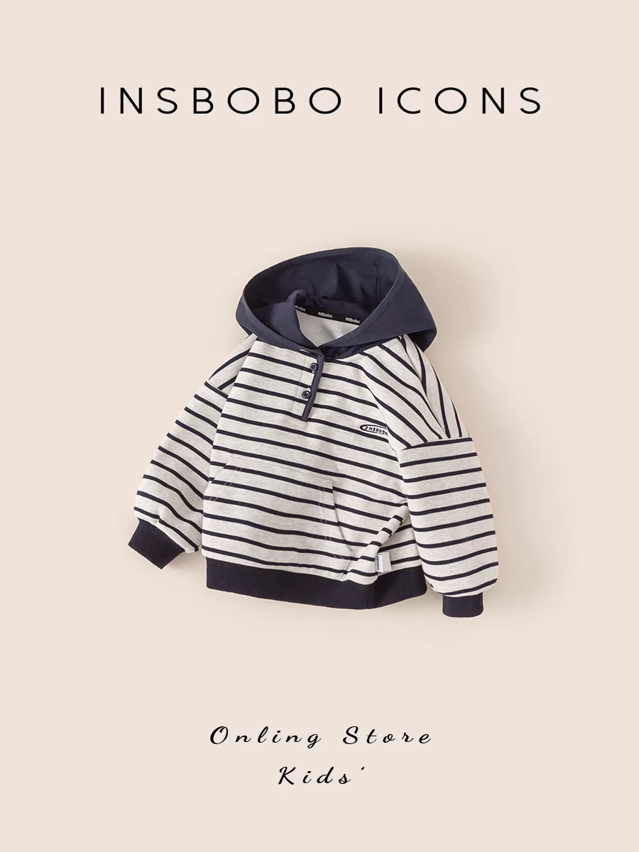 Áo len bé trai INSbobo mùa đông 2025 kiểu dáng thời trang áo trẻ em dày dặn ấm áp tay dài mùa thu đông