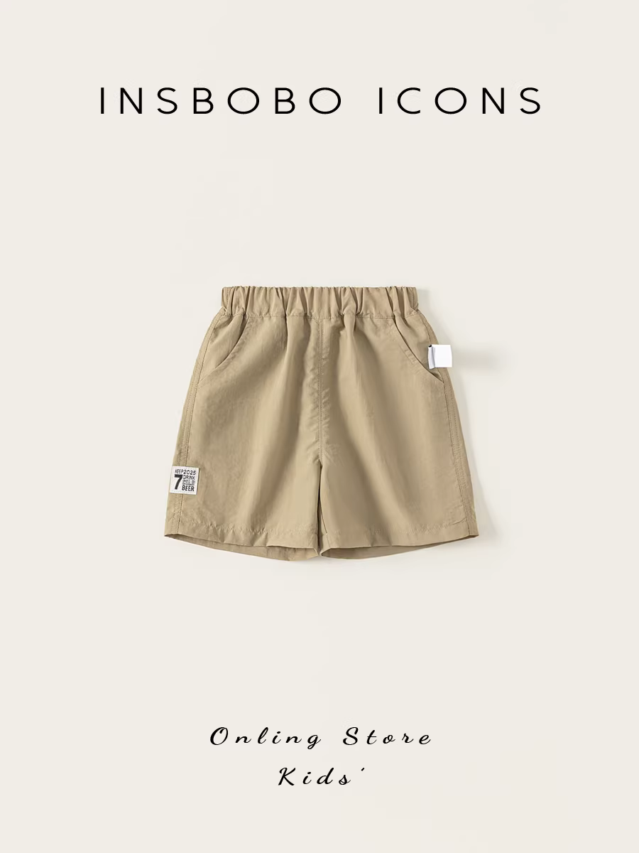 Quần bé trai INSbobo hè 2025, quần đùi bé trai mới, quần trẻ em mặc thường ngày, mùa hè mỏng nhẹ, đa năng, quần áo trẻ em