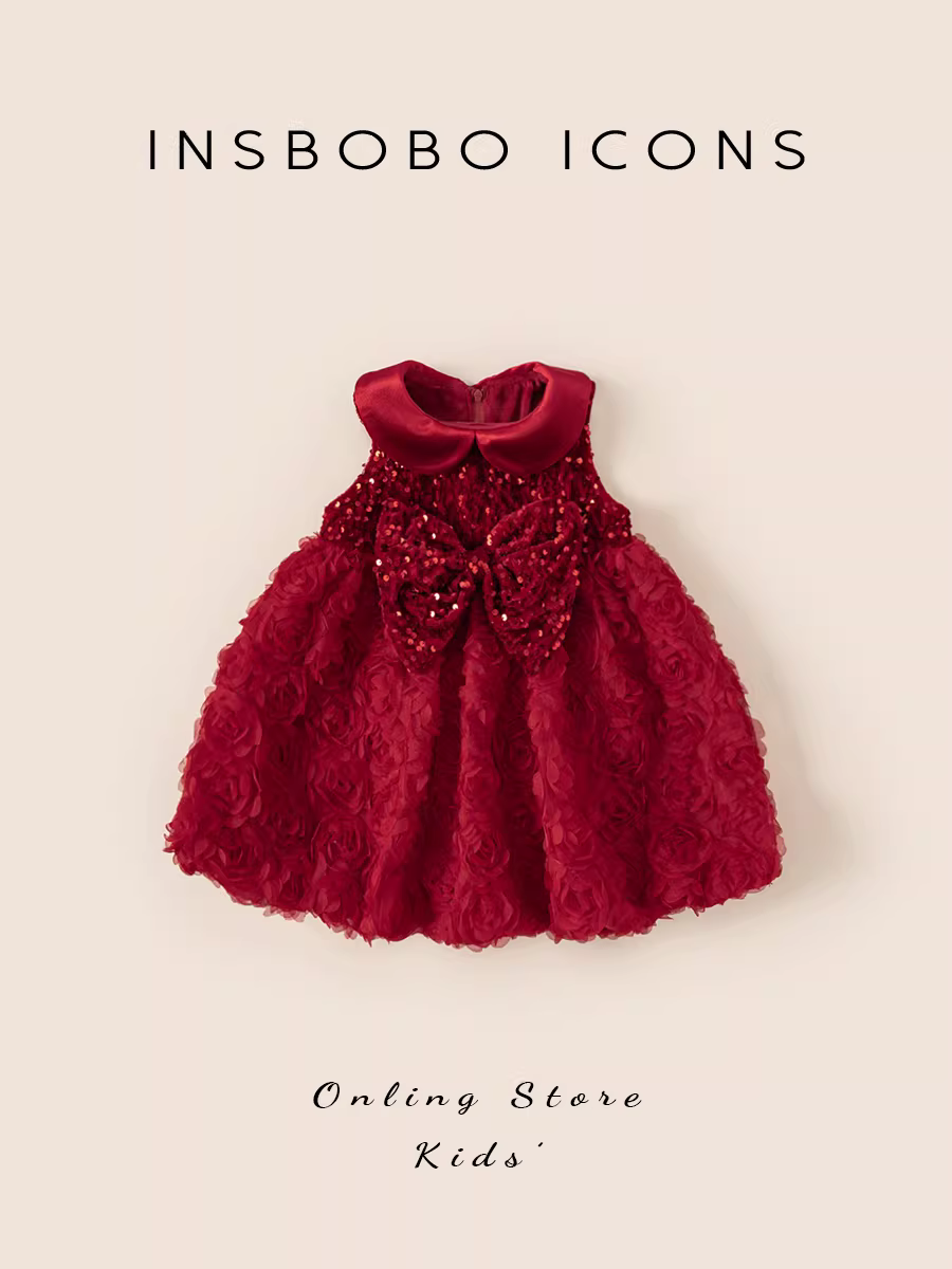 Trang phục Tết cho bé gái mùa thu đông, quần áo Tết dày dặn thời trang cho trẻ em, váy bé gái, bộ đồ Tang hợp thời trang cho mùa đông.