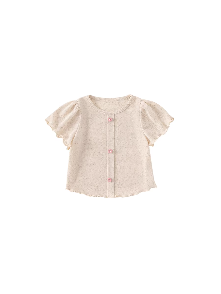 Áo thun bé gái tay ngắn kiểu mới 2025, quần áo bé gái mùa hè thời trang, áo trẻ em, trang phục mùa hè cho bé gái, quần áo trẻ em hợp xu hướng