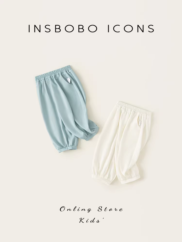 Quần bé gái INSbobo mùa hè kiểu dáng mỏng quần chống muỗi thời trang trẻ em mặc mùa hè quần áo trẻ em trang phục đầu mùa hè