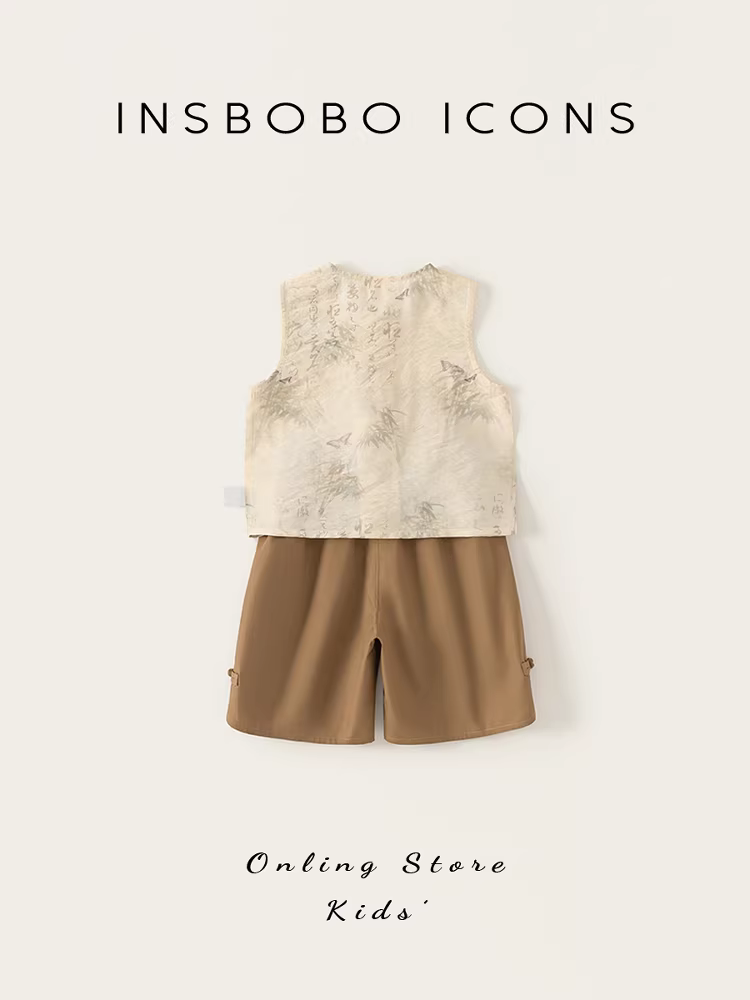 INSbobo trang phục Hanfu cho bé trai một tuổi trang phục trang trọng mùa hè mới dành cho trẻ em Bộ quần áo kiểu Trung Quốc quần áo kiểu Trung Hoa cho bé Tang suit