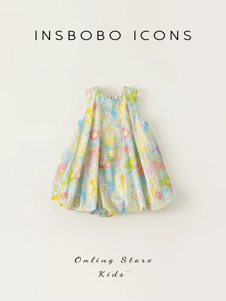 Váy bé gái, quần áo mùa hè, váy trẻ em mới 2025, váy công chúa bé gái, váy nụ hoa mùa hè cho bé gái, quần áo trẻ em