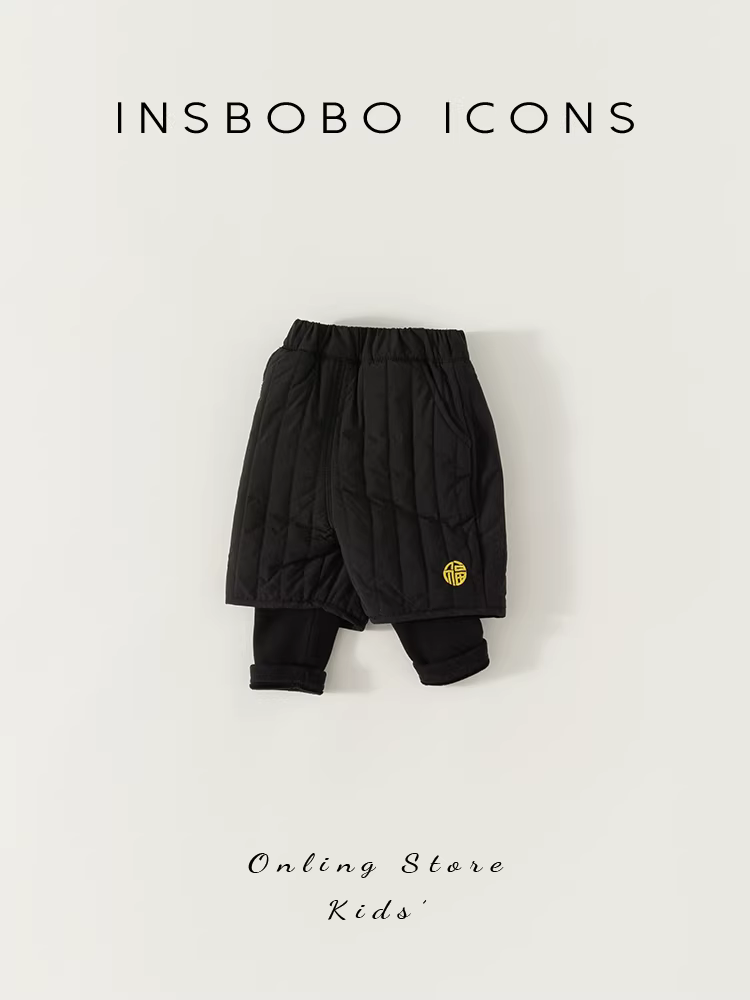 Quần mùa đông cho bé trai, quần dài trẻ em, quần dài lót lông cừu cho bé, quần cotton giả hai mảnh cho bé gái, quần áo mùa đông dày dặn cho trẻ em, hợp thời trang.