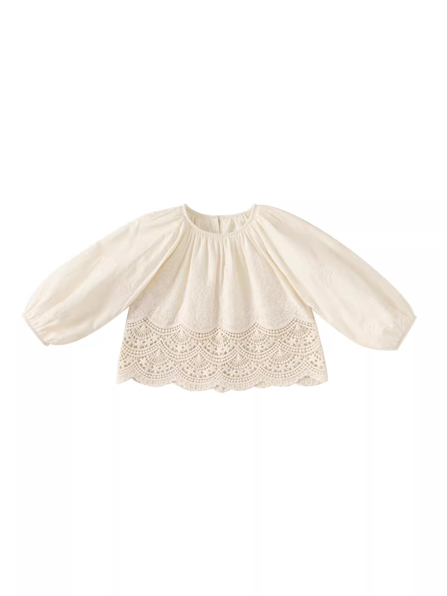 Áo sơ mi trẻ em INSbobo thu đông 2025 kiểu mới thời trang áo bé gái mặc trong phong cách Hàn Quốc