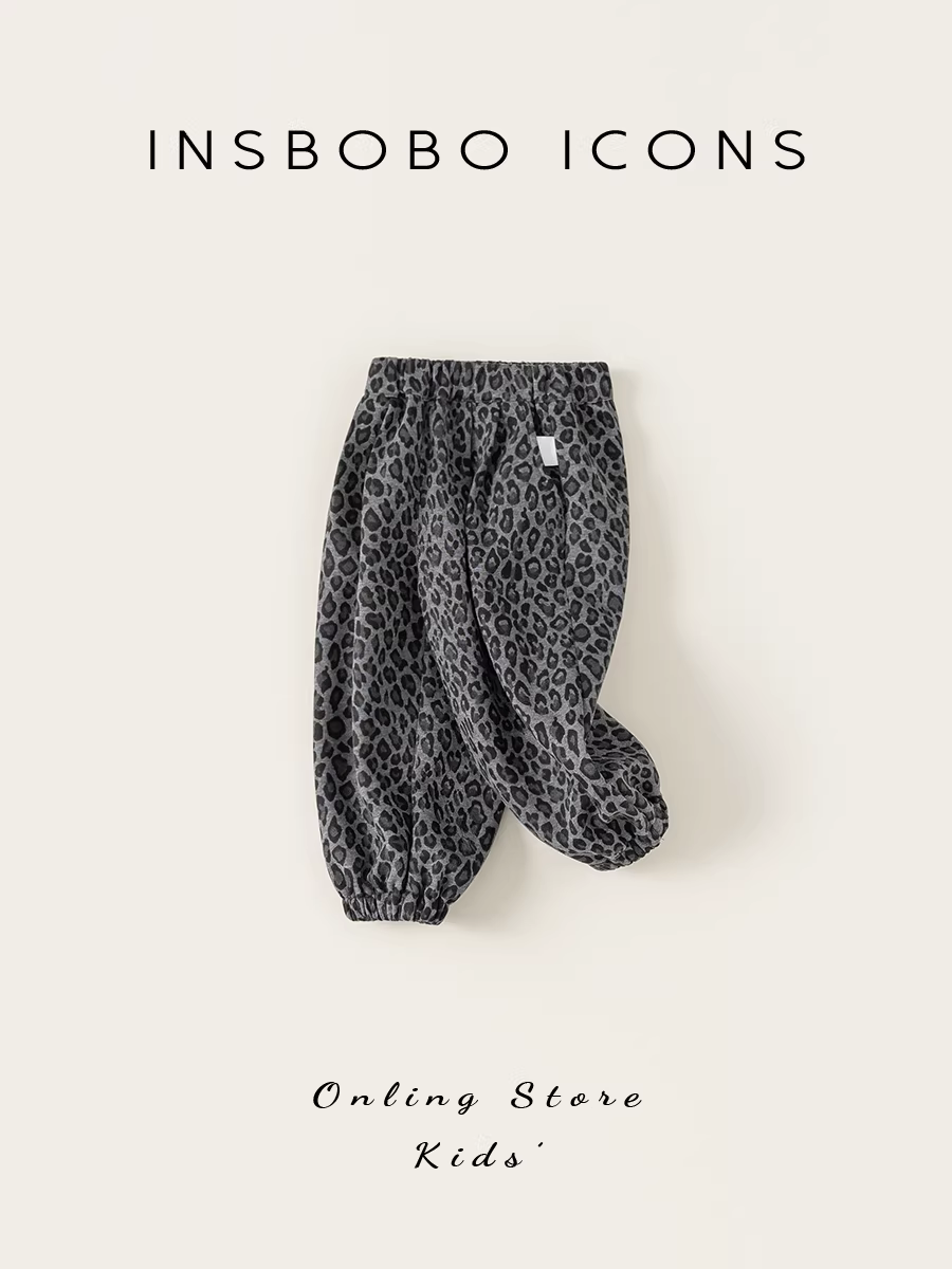 Quần trẻ em INSbobo mùa đông, quần bé gái thường ngày, quần dài bé trai mới 2025, trang phục thu đông, quần áo trẻ em thời trang