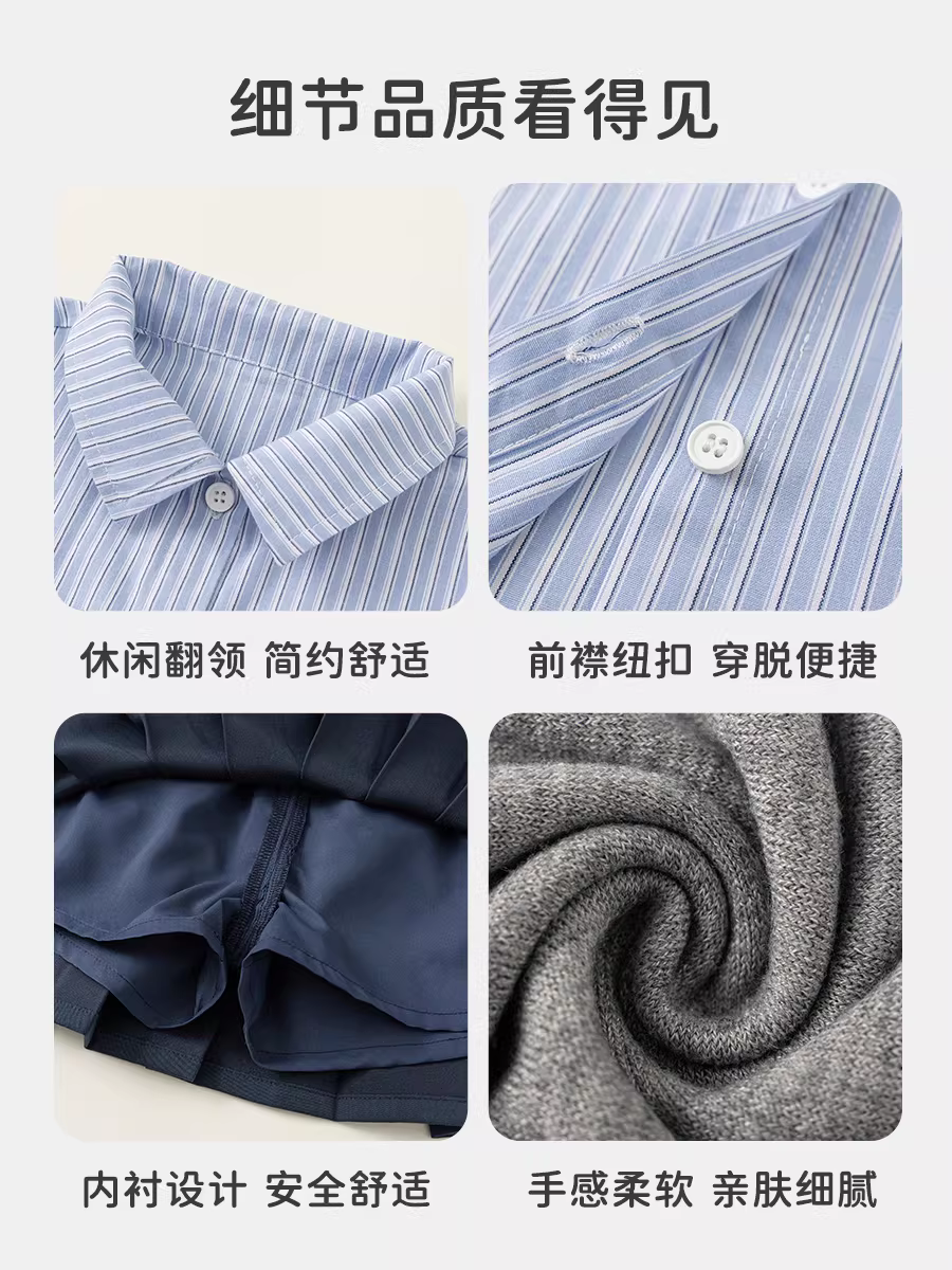 Bộ trang phục thu đông cho bé gái, phong cách preppy, bộ ba món cho bé gái, kiểu mới thu đông 2025, thời trang Hàn Quốc dài tay cho trẻ em.