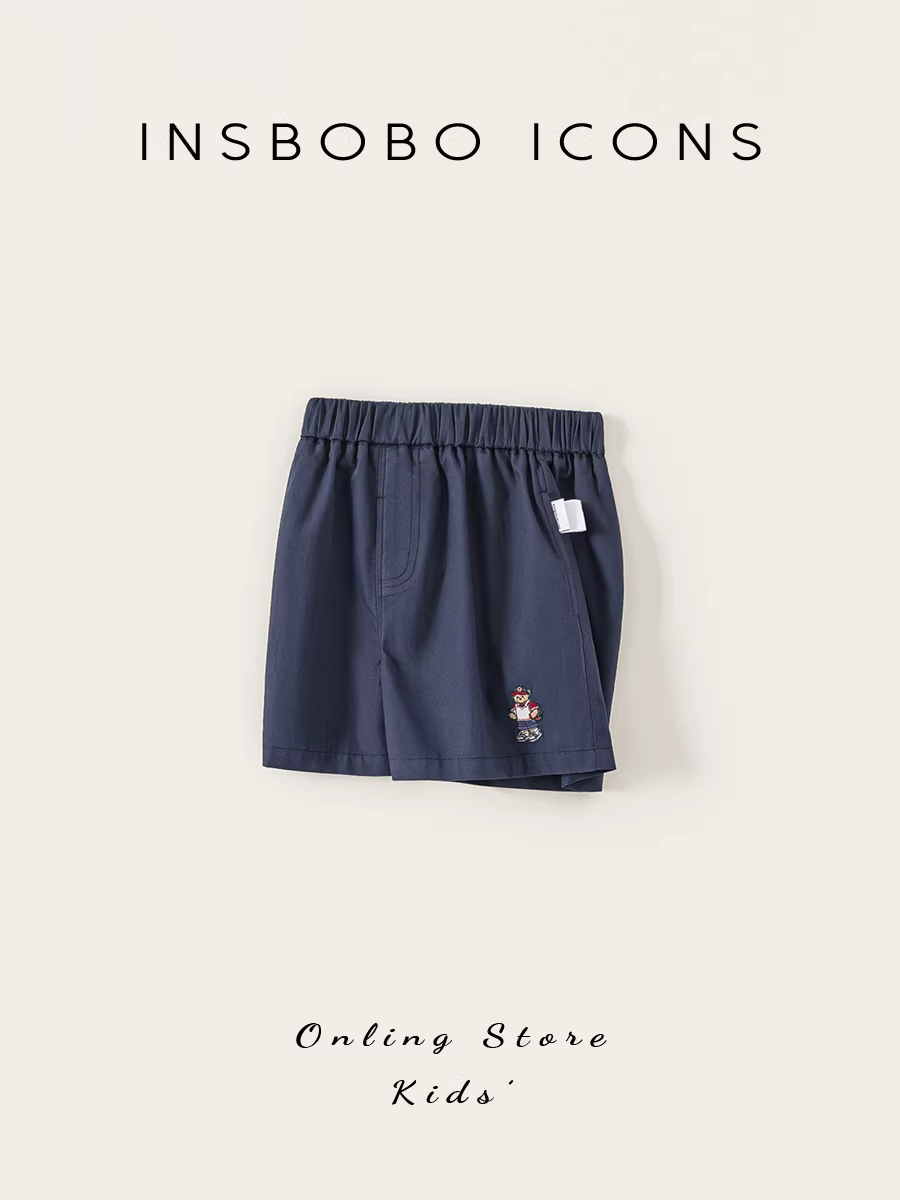 [Loạt sản phẩm Gấu bông] Quần đùi bé trai INSbobo mùa hè 2025 quần trẻ em mới mùa hè quần áo trẻ em đa năng