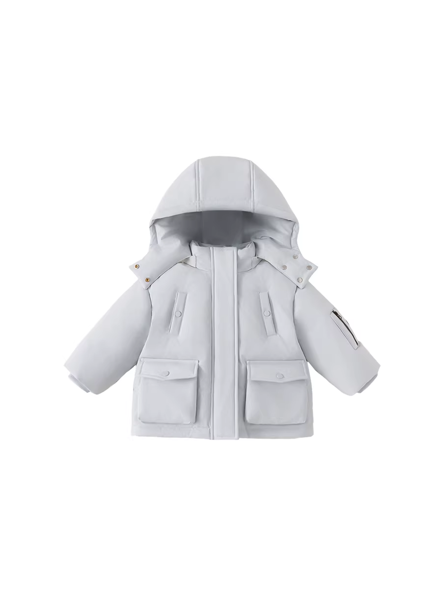 Áo khoác phao trẻ em INSbobo mùa đông, áo khoác phao ba lớp chống thấm cho bé gái, mẫu mới 2025, áo ấm mùa đông cho bé gái