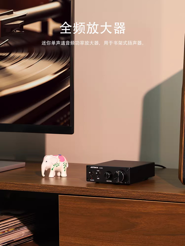 Loa siêu trầm AIYIMA/Ai Yinman A1001 100W, amply công suất cao chuyên nghiệp dành cho gia đình, chất lượng âm thanh cao cấp, sản phẩm hoàn thiện.