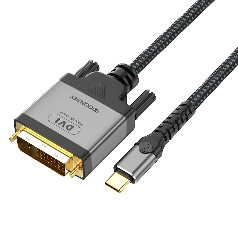 Cáp chuyển đổi TypeC sang DVI cáp phản chiếu màn hình máy tính xách tay màn hình máy chiếu cáp chuyển đổi HD 4K máy tính