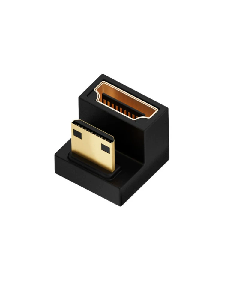 Bộ chuyển đổi cáp HDMI mini sang HDMI tiêu chuẩn Bộ chuyển đổi khuỷu tay hình chữ U để kết nối máy ảnh máy tính bảng với TV, máy chiếu và màn hình.