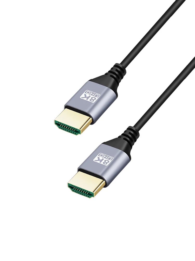 Cáp HDMI 2.1 siêu mỏng, mềm, độ phân giải siêu cao 8K cho máy tính, TV, camera, màn hình, cáp dài 4K
