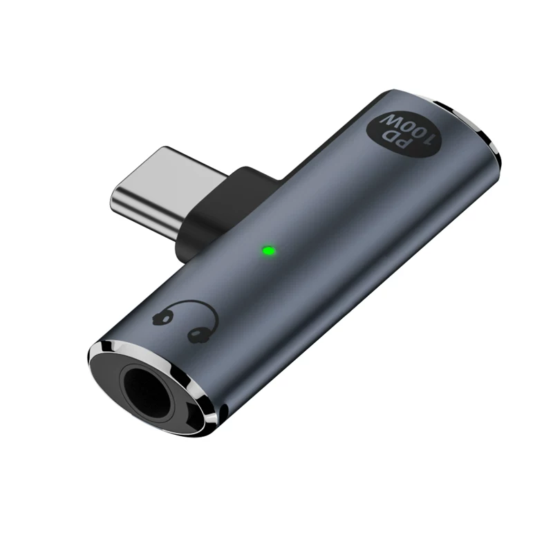 Bộ chuyển đổi tai nghe phù hợp với Apple 16, bộ chuyển đổi iPhone 15 Pro Max, cáp chuyển đổi âm thanh 15 Plus, cáp sạc hai trong một PD 100W Type-C sang cáp âm thanh 3.5mm để nghe nhạc và gọi điện.