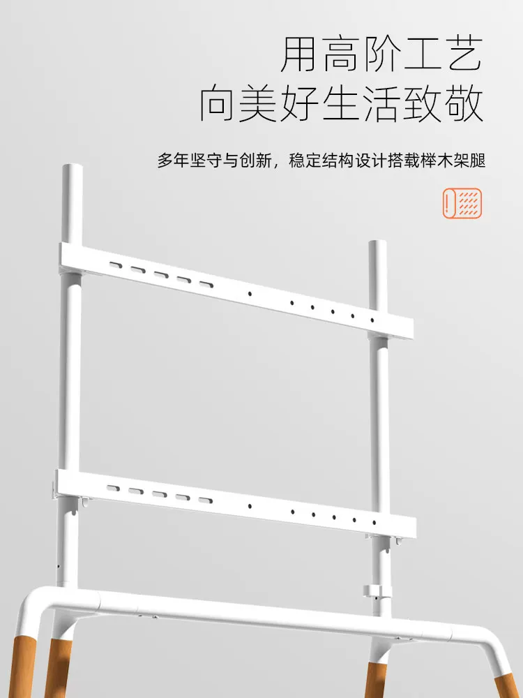 Chân đế TV bằng gỗ nguyên khối Bắc Âu phòng khách gia đình hiện đại bằng gỗ màu tự nhiên 55- 65-75inch