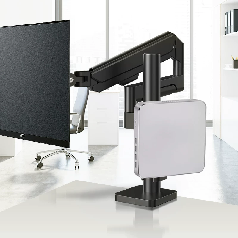 59cm Giá đỡ màn hình máy tính có tay cầm có thể mở rộng Giá đỡ máy chủ nhỏ Giá đỡ máy tính để bàn MAC Giá đỡ có thể điều chỉnh độ cao