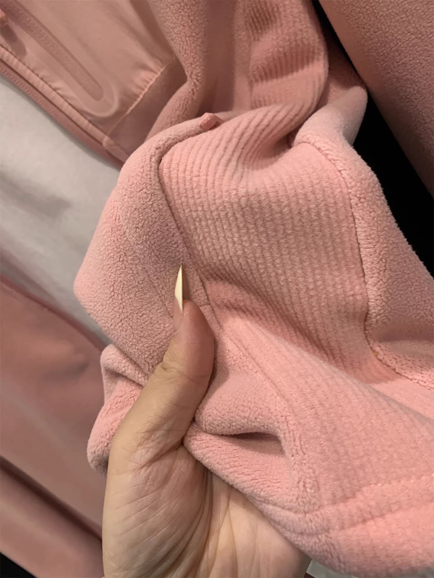 Áo khoác lông cừu hai mặt Don Quixote! Giữ nhiệt và ấm áp! Áo khoác lông cừu cổ đứng thể thao ngoài trời dành cho nam và nữ mùa thu đông hợp thời trang