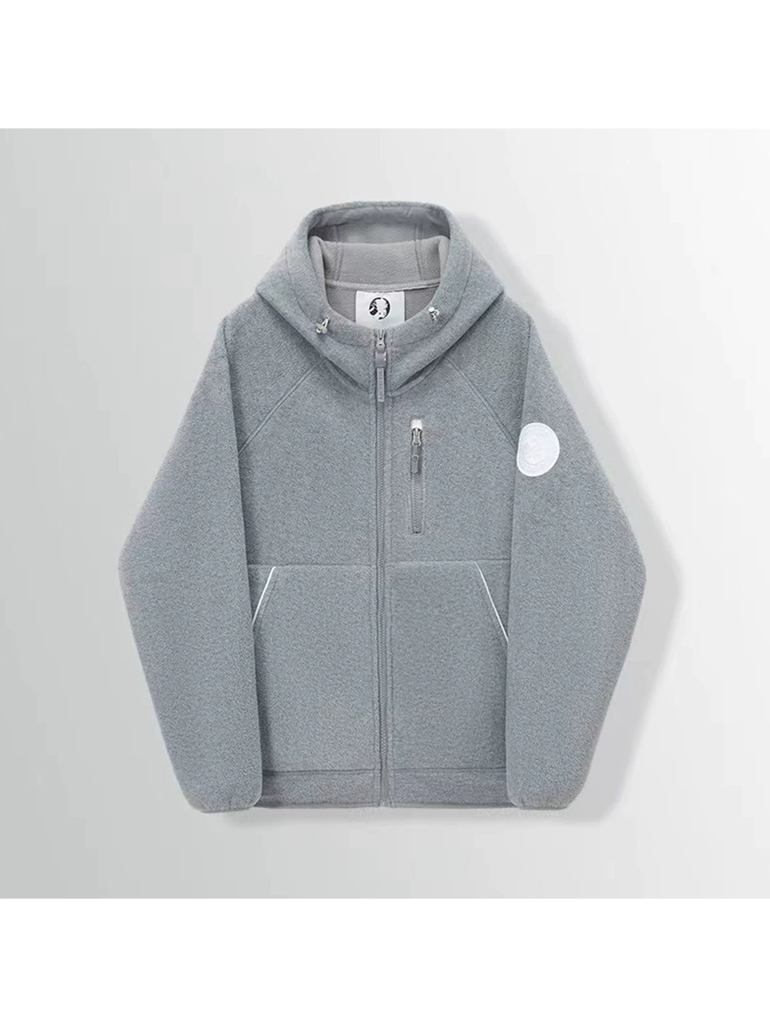 Don Quixote Urban Functionality! Áo khoác có mũ trùm đầu ngoài trời mùa đông kiểu dáng 3D, chất liệu lông cừu tổng hợp hai lớp dành cho nam.