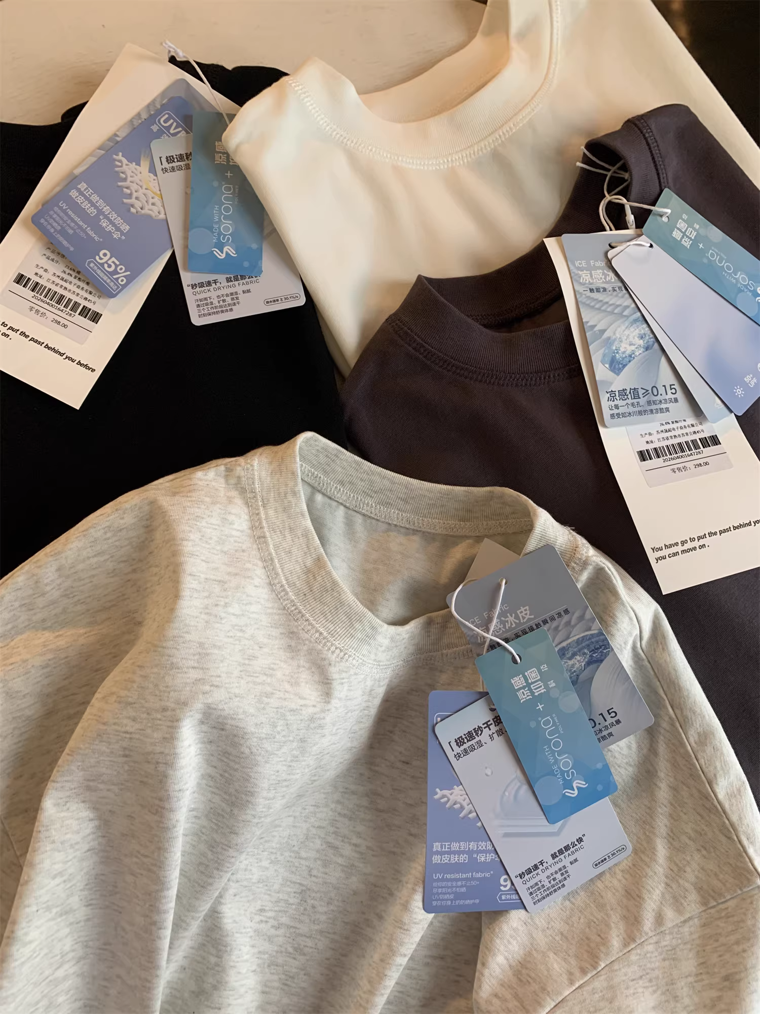 Don Quixote Cool Ice Skin! Nhanh khô, thấm hút ẩm, thoáng khí! Áo thun ngắn tay dáng rộng cổ tròn phong cách cặp đôi.