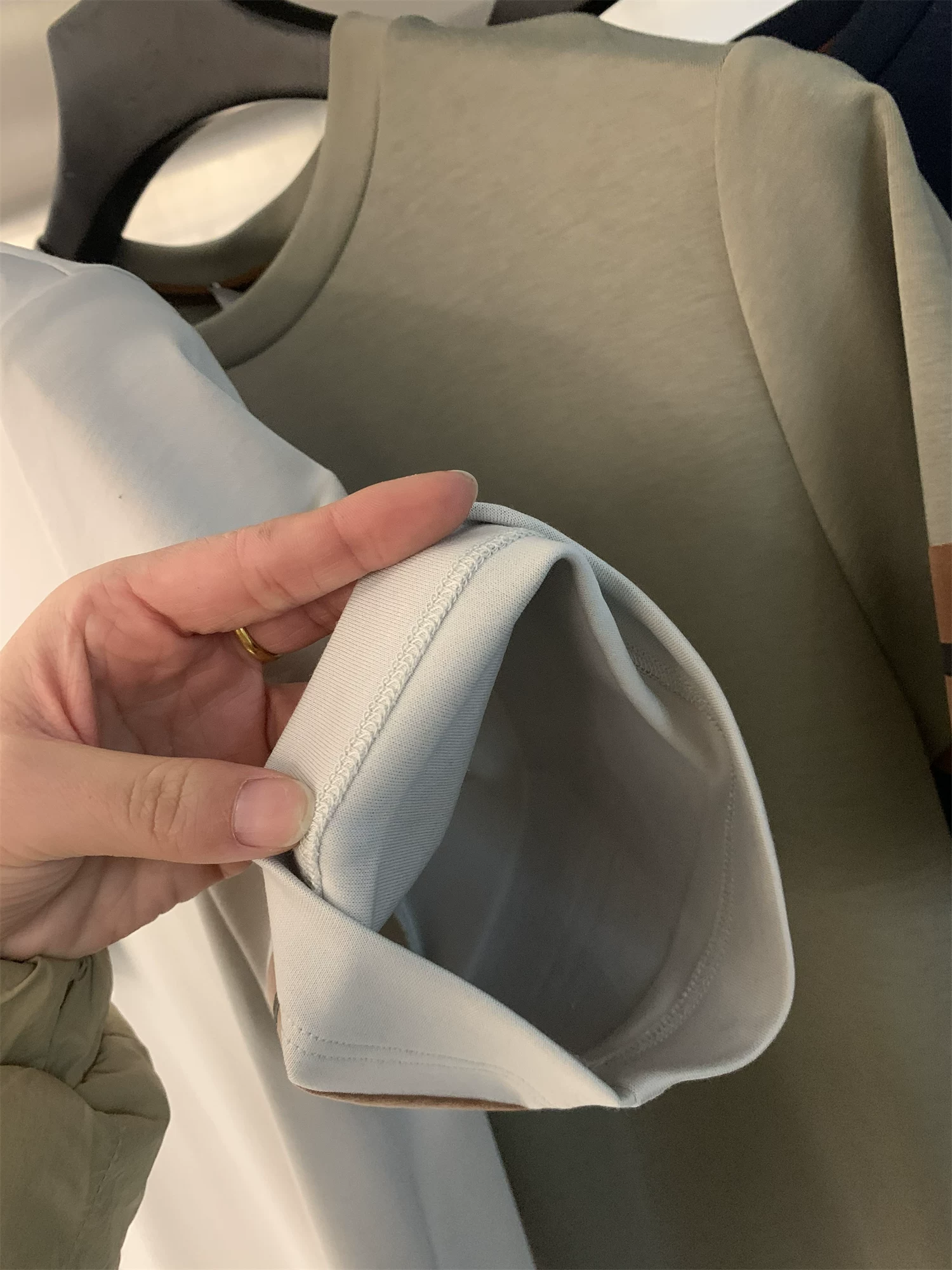 Công nghệ đen của Don Quixote: Áo thun nam tay ngắn cổ tròn mùa hè chất liệu cotton dài sợi + modal!