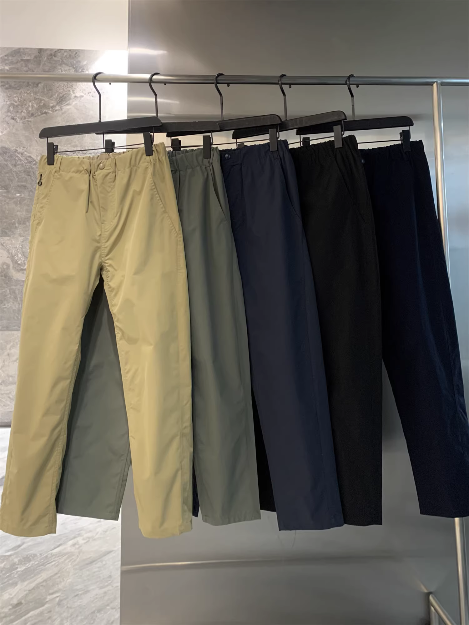 Chức năng của dòng sản phẩm Don Quixote Mountain! Công nghệ nhẹ! Quần âu nam mùa hè dáng thẳng, may đo 3D, phong cách thường ngày