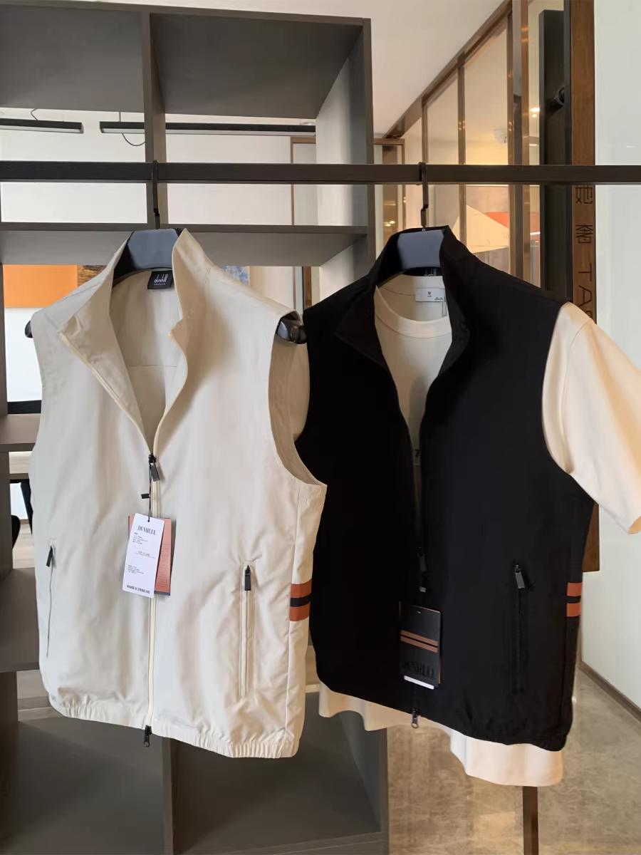 Don Quixote Yishu Z series! Áo vest không tay cổ đứng cao cấp có họa tiết hai mặt chống nhăn dành cho nam
