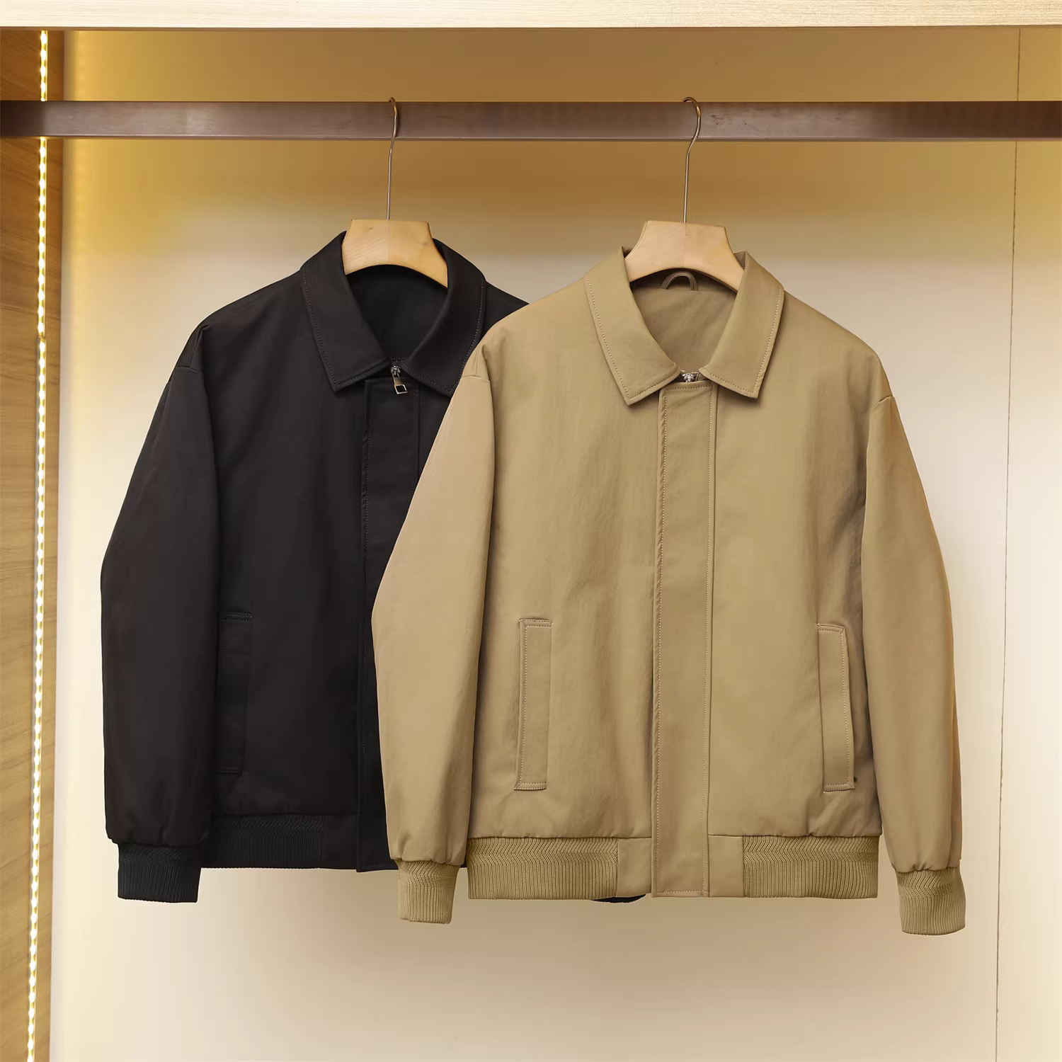 Dòng sản phẩm Don Quixote Light Business! Áo khoác lông vũ 90% ấm áp! Áo khoác lông vũ có ve áo chống gió mùa đông dành cho nam.