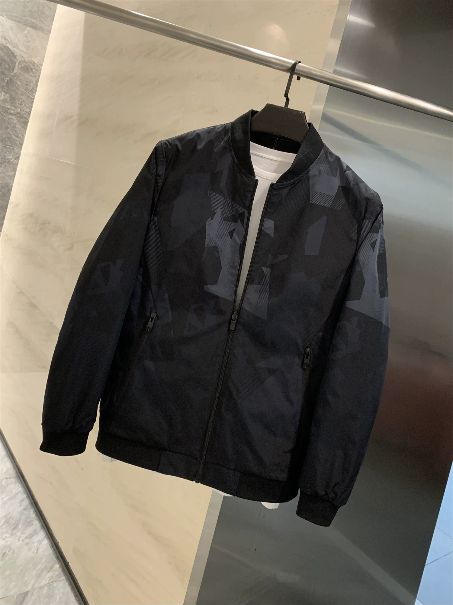 Dòng sản phẩm cổ điển có thể đảo ngược Don Quixote! Áo khoác cổ bóng chày thông thường có màu trơn/có họa tiết dành cho nam mùa xuân và mùa thu