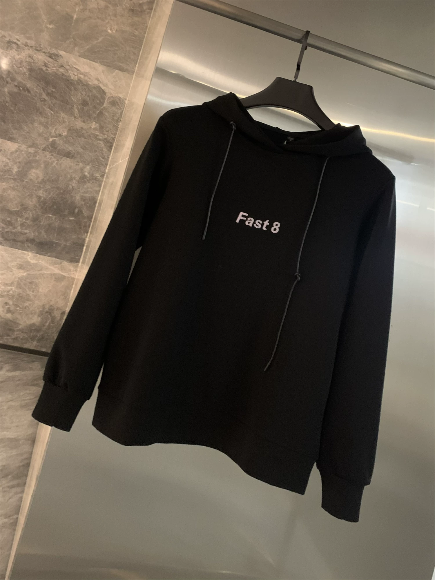 Áo khoác có mũ trùm đầu may theo yêu cầu Don Quixote! Áo khoác có mũ trùm đầu dành cho nam mùa thu đông, mềm mại, bóng mượt, màu trơn.