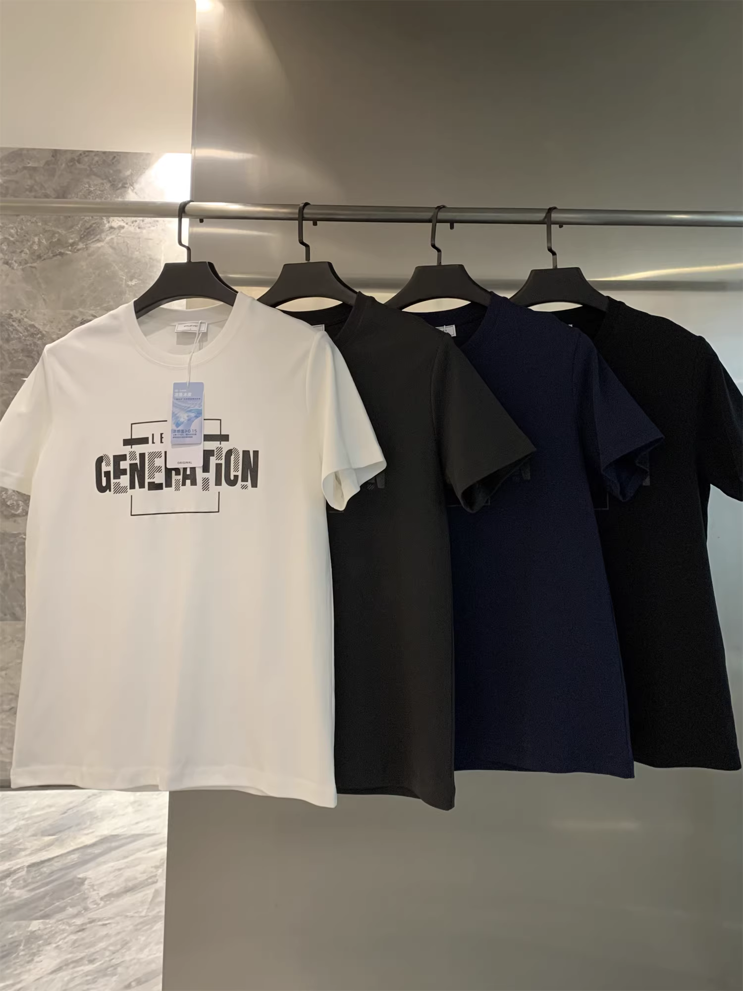 Don Quixote 260G chất liệu cotton amoniac lỏng mát mẻ! Áo thun ngắn tay in họa tiết đa năng, thoáng khí và thấm hút mồ hôi dành cho nam mùa hè