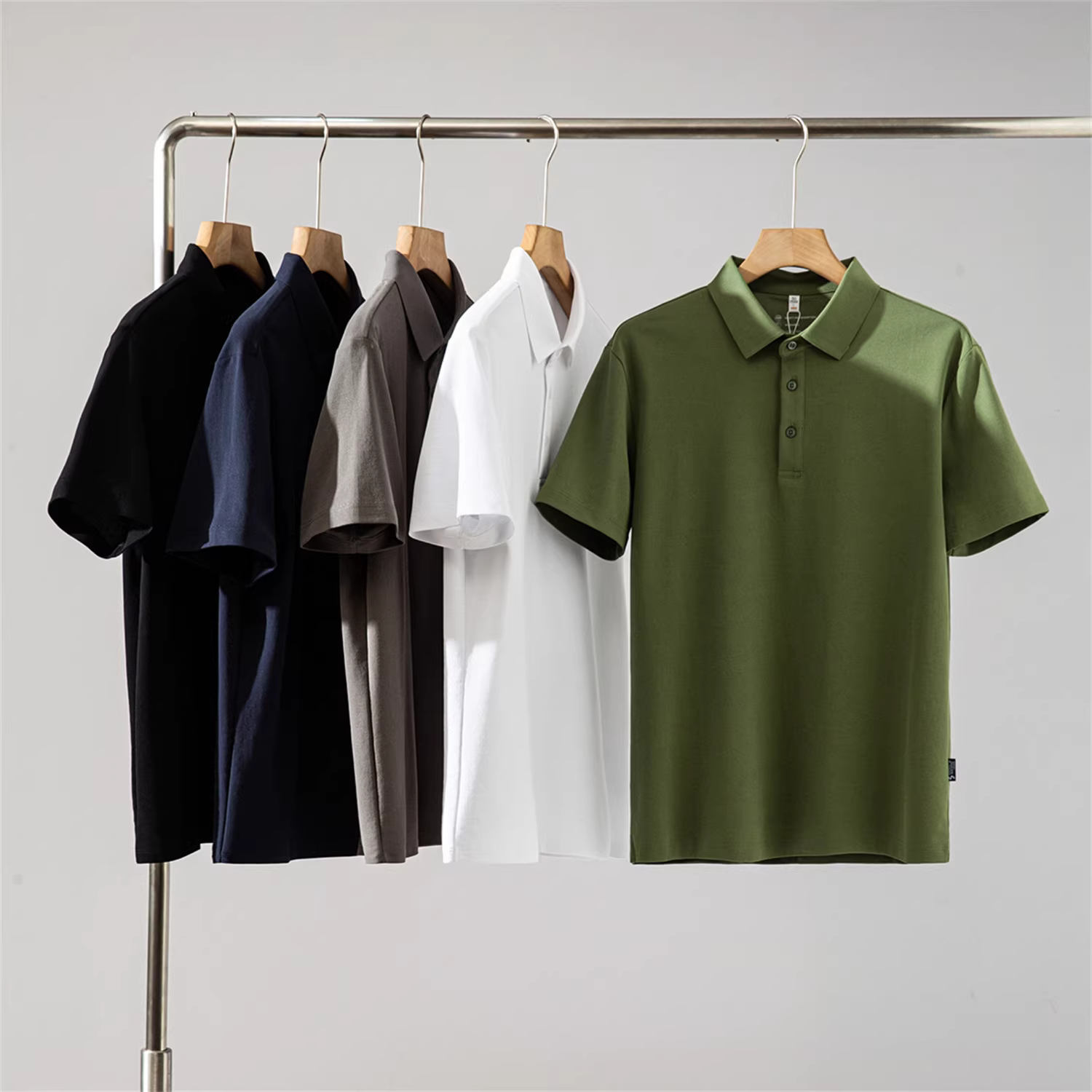 Don Quixote Cool Series! Chất liệu cotton Tân Cương cao cấp! Áo POLO ngắn tay mùa hè thoáng khí kiểu tổ ong, phong cách thường ngày