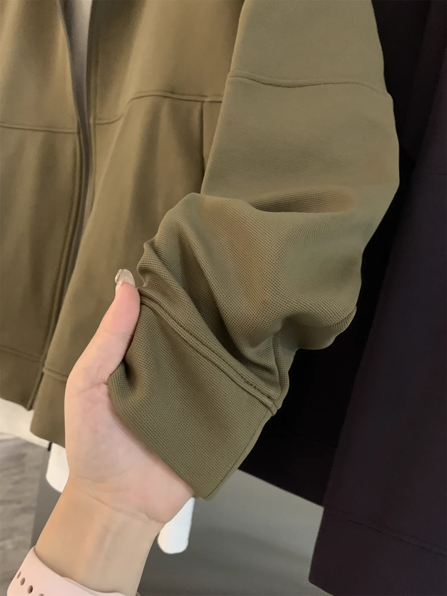 Đồ dùng ngoài trời dòng Don Quixote Mountain! Vải Mi Tongge đã qua xử lý! Áo khoác cổ đứng mùa thu dành cho nam.