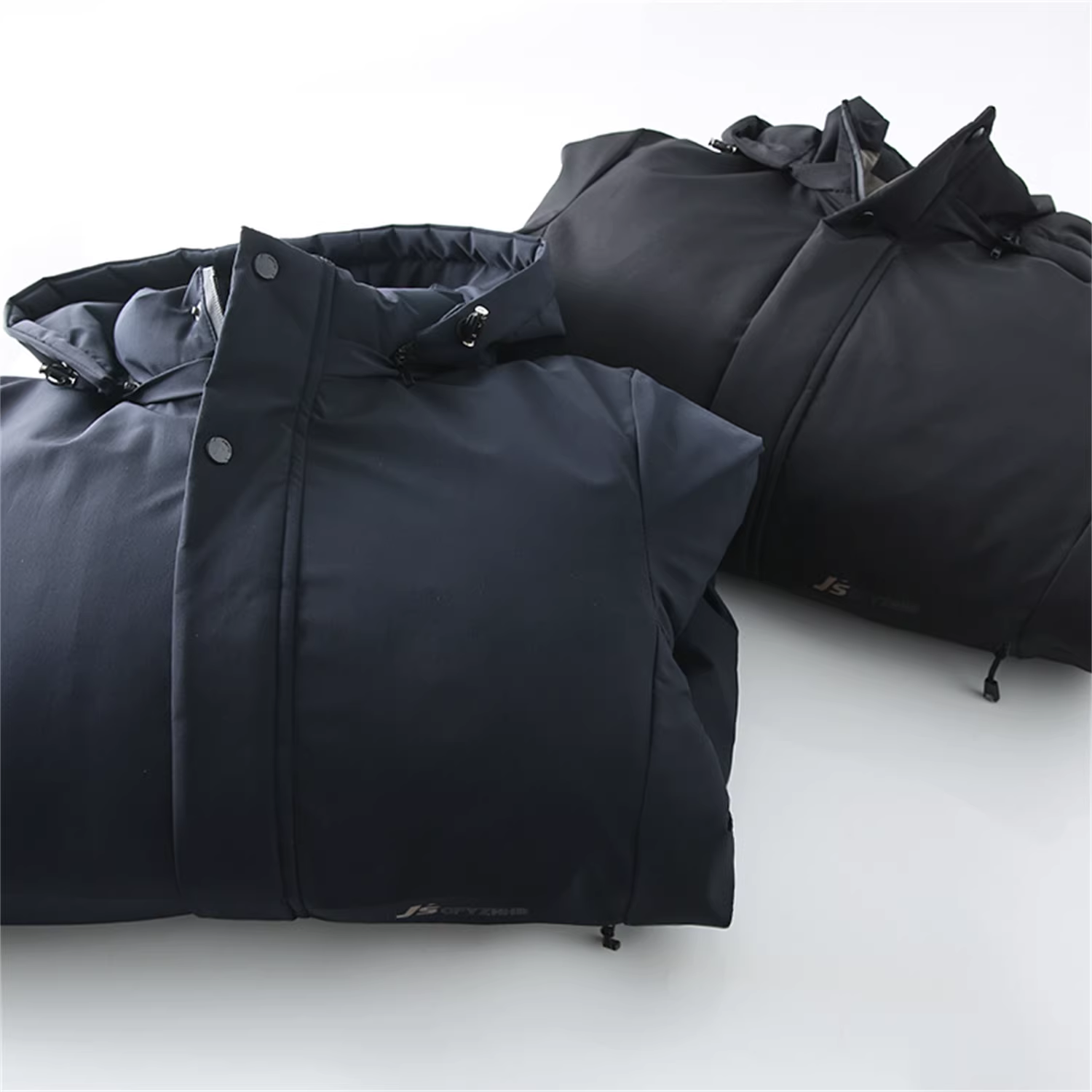 Công nghệ nhiệt graphene Don Quixote! Áo khoác cotton có mũ trùm đầu, lót lông cừu dày dặn, có thể tháo rời dành cho nam giới.