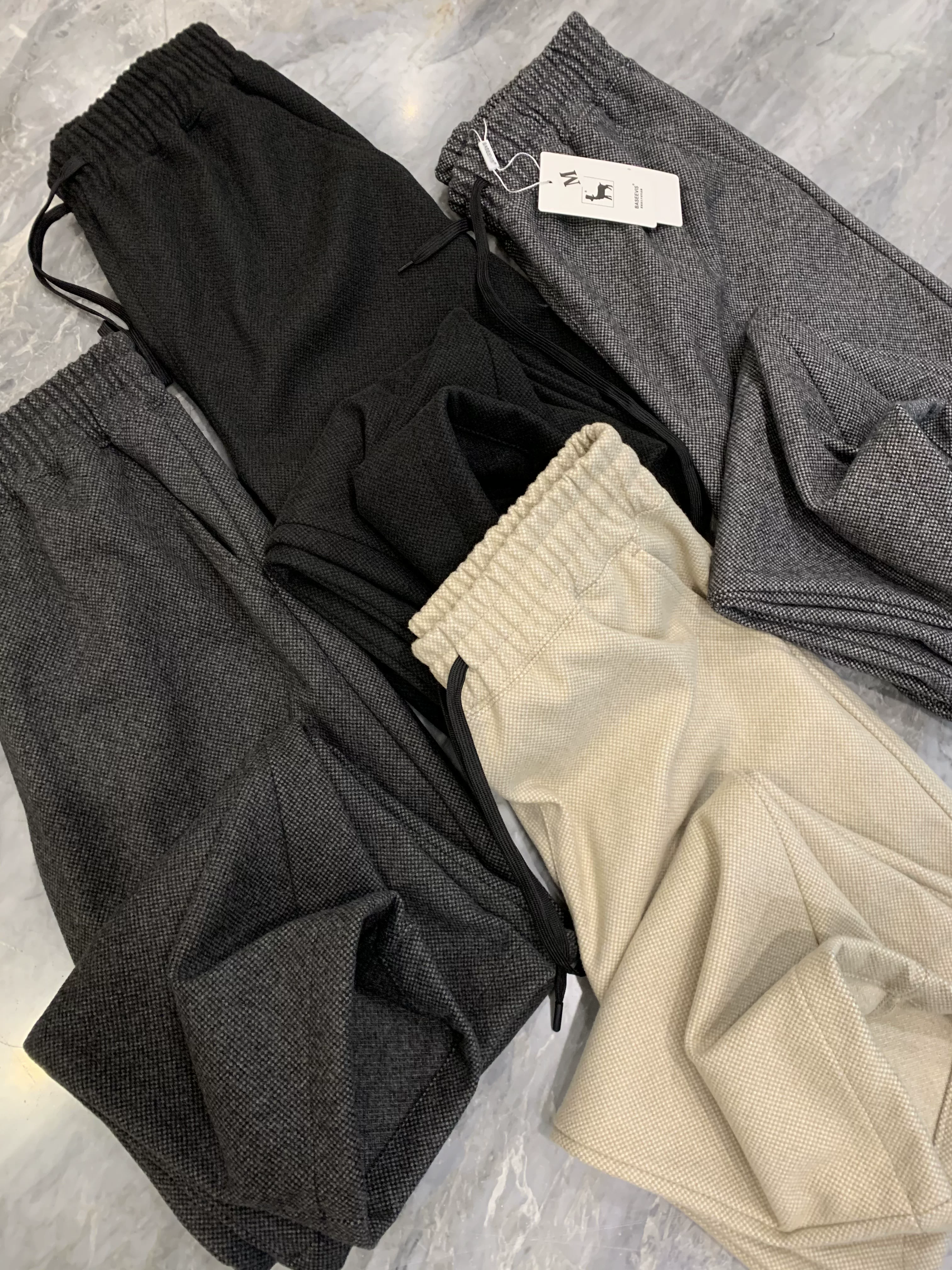 Don Quixote, hãy đặt hàng ngay! Bộ sưu tập len nhuộm sợi! Quần thiết kế, độc đáo, phong cách thường ngày, chống gió, ấm áp.