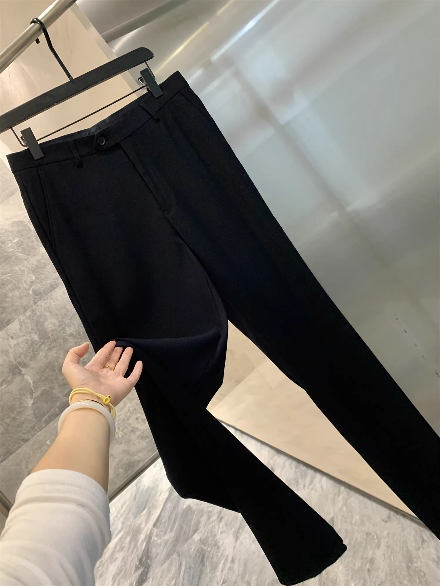 Dòng công nghệ kháng khuẩn Don Quixote H! Quần nam công sở mùa xuân thu có thể tùy chỉnh chiều dài ống quần.