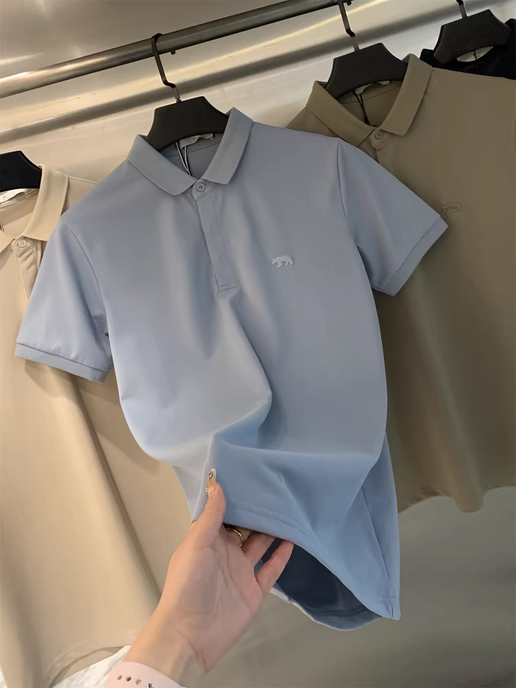 Don Quixote là một kiệt tác! Áo polo nam chất liệu cotton pique chải kỹ! Xu hướng áo polo nam màu trơn mùa hè.