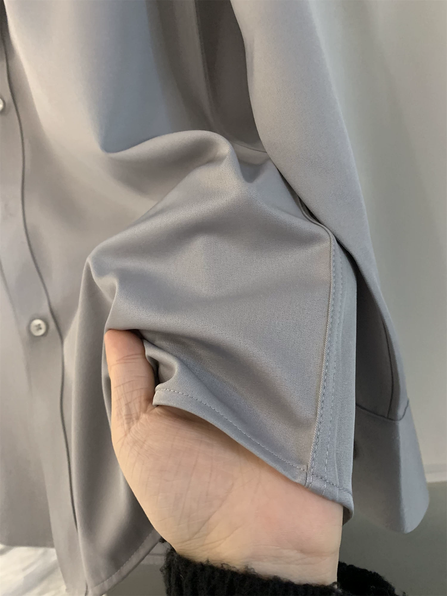 Đơn đặt hàng Don Quixote ODM! Sợi tre rong biển! Áo sơ mi dài tay đa năng, chất liệu co giãn cao, phong cách thường ngày dành cho nam giới, thích hợp cho mùa thu đông.