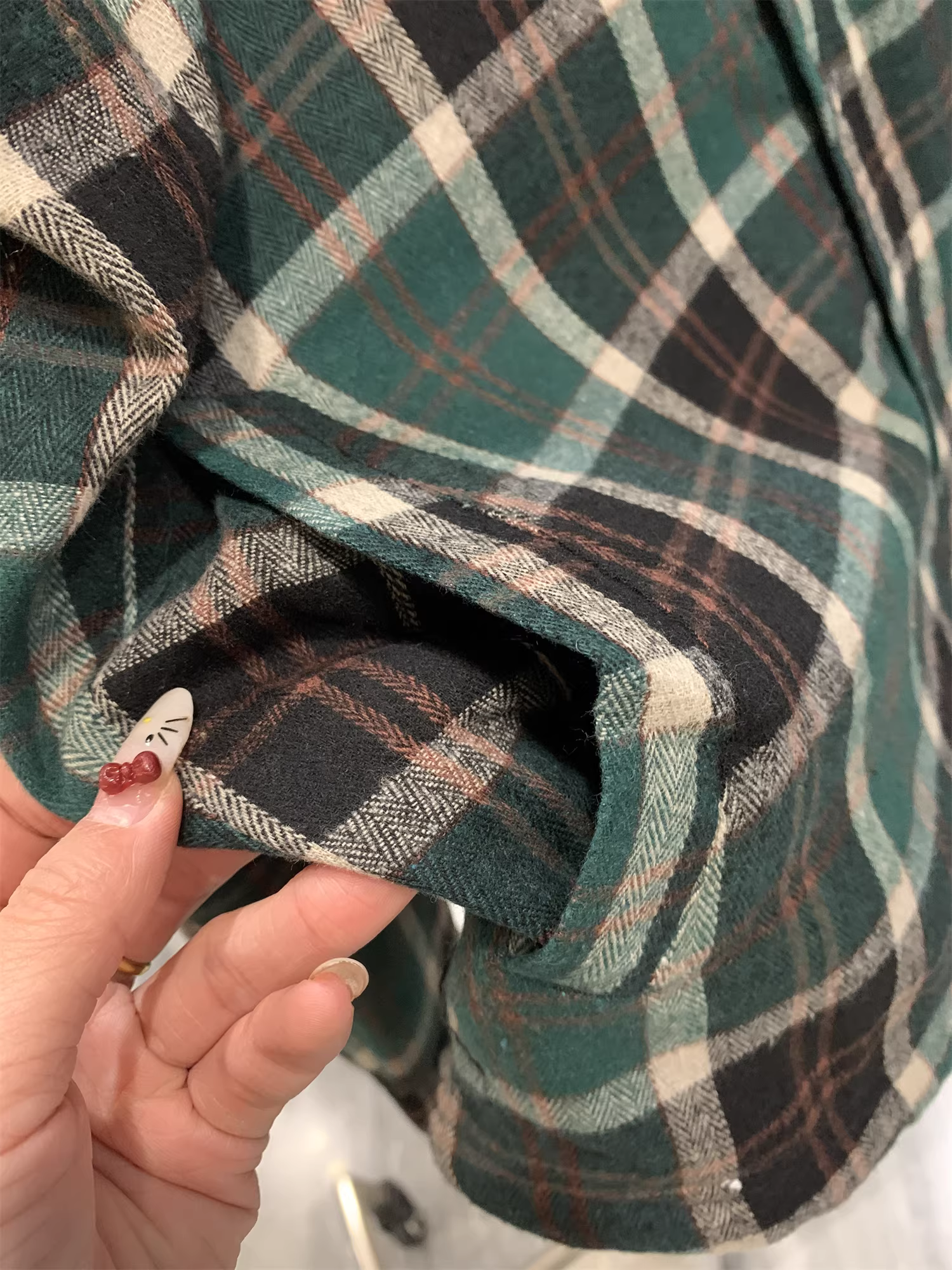 Don Quixote Sản phẩm Bắc Mỹ! $148! Áo sơ mi nam mùa đông kẻ ca rô chất liệu len cừu dày dặn, lót lông cừu