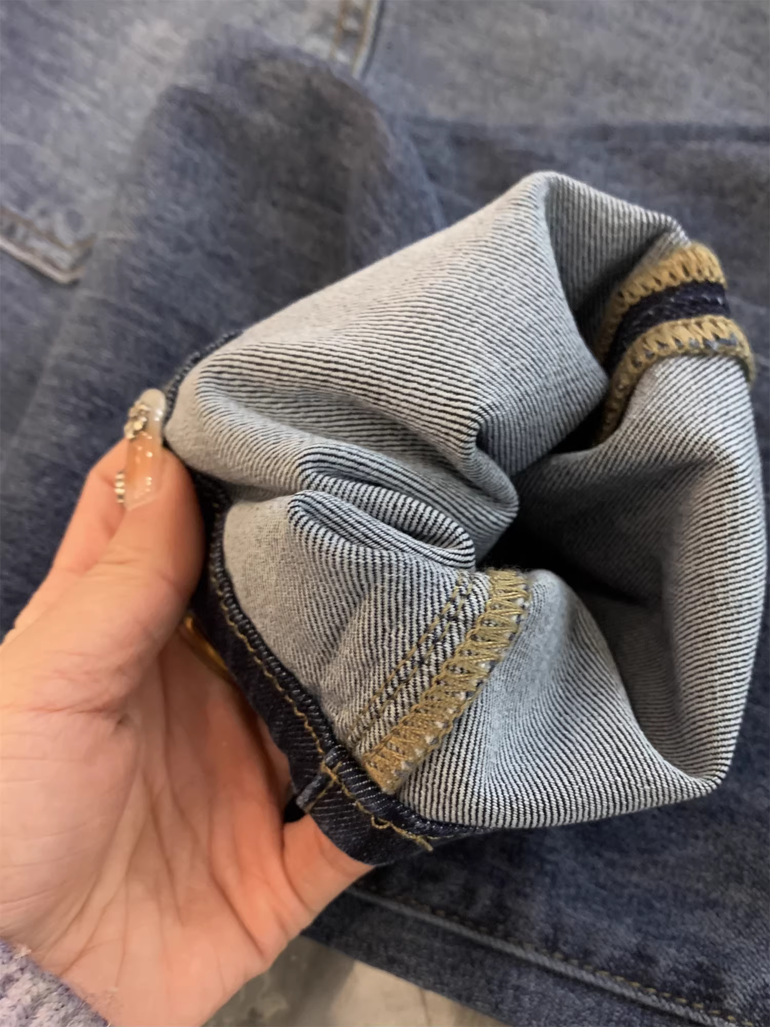 Quần jean cotton denim giặt mềm may thủ công Don Quixote! Quần jean nam dáng thẳng, thoáng khí, kiểu dáng thời trang mùa xuân hè.