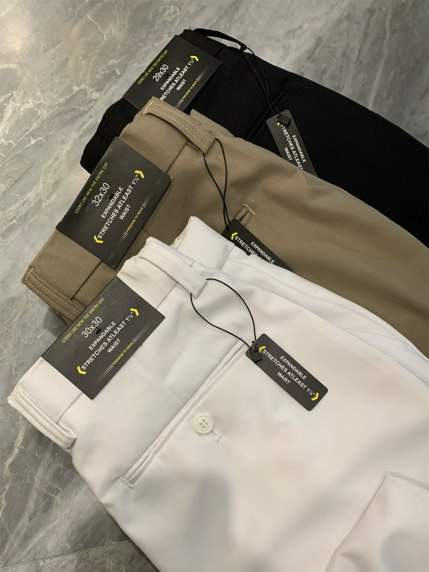 Quần âu nam phong cách Nhật Bản Don Quixote! Chất liệu vải dệt tùy chỉnh, thấm hút mồ hôi, thoáng khí, kiểu dáng thẳng.