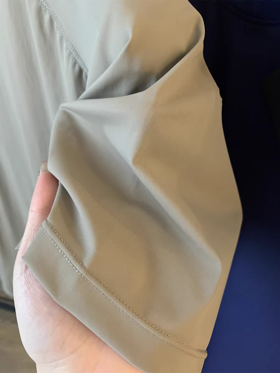 Phong cách Don Quixote! Vải thun co giãn bốn chiều đục lỗ bằng laser! Áo thun nam tay ngắn nhanh khô, kiểu dáng ba chiều, thích hợp cho hoạt động ngoài trời