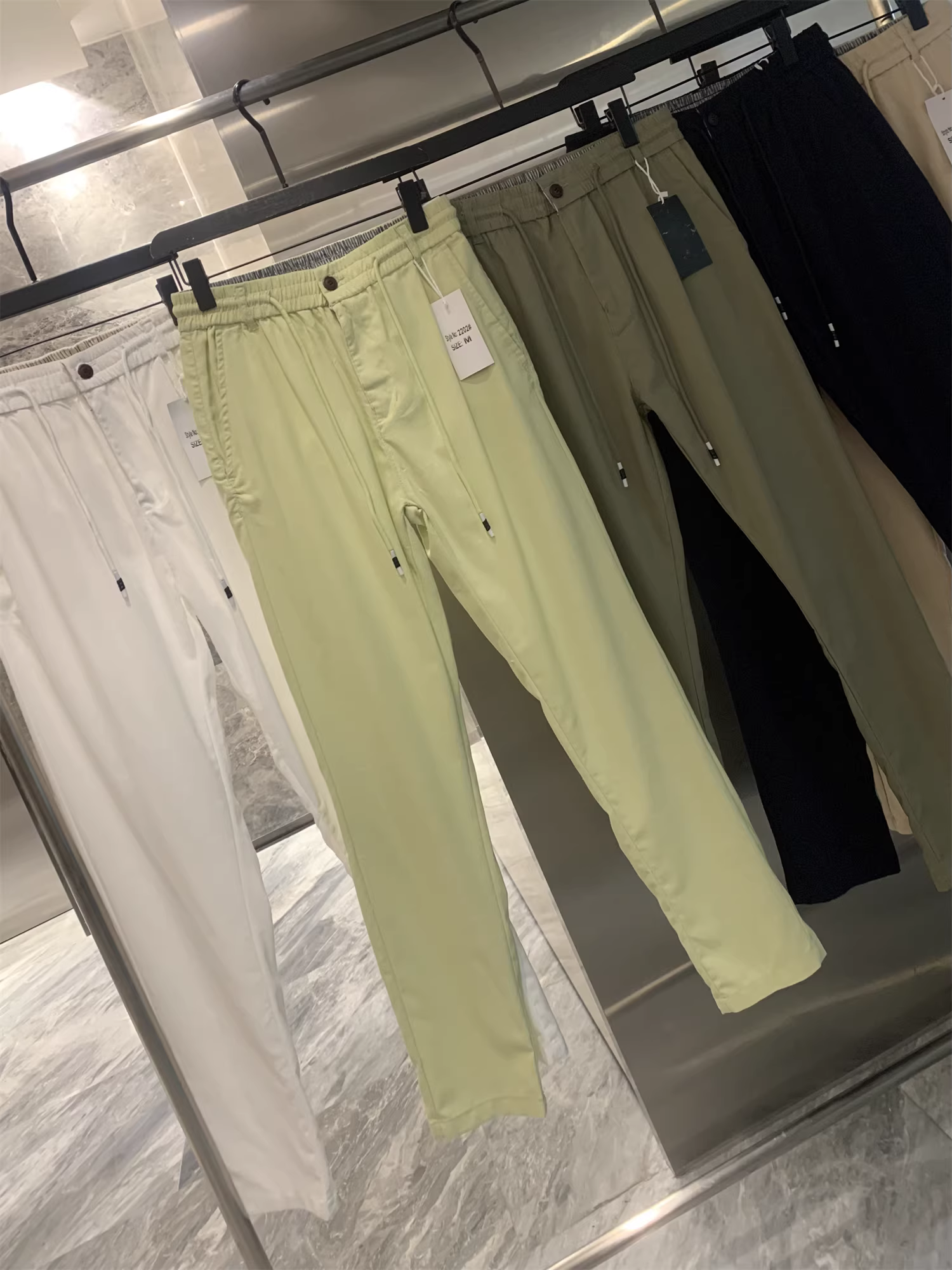 Don Quixote 50% vải lanh + 50% cotton! Quần nam mùa hè thoáng mát, thoáng khí, thân thiện với da, quần ống đứng lưng thun, kiểu dáng thời trang