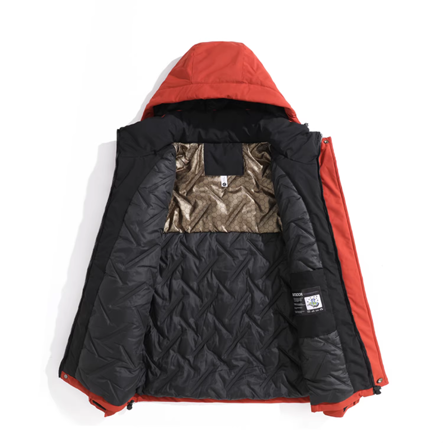 Don Quixote, hãy không sợ lạnh! Unisex! Áo khoác cotton có mũ trùm đầu màu trơn dành cho nam mùa đông, hợp thời trang.