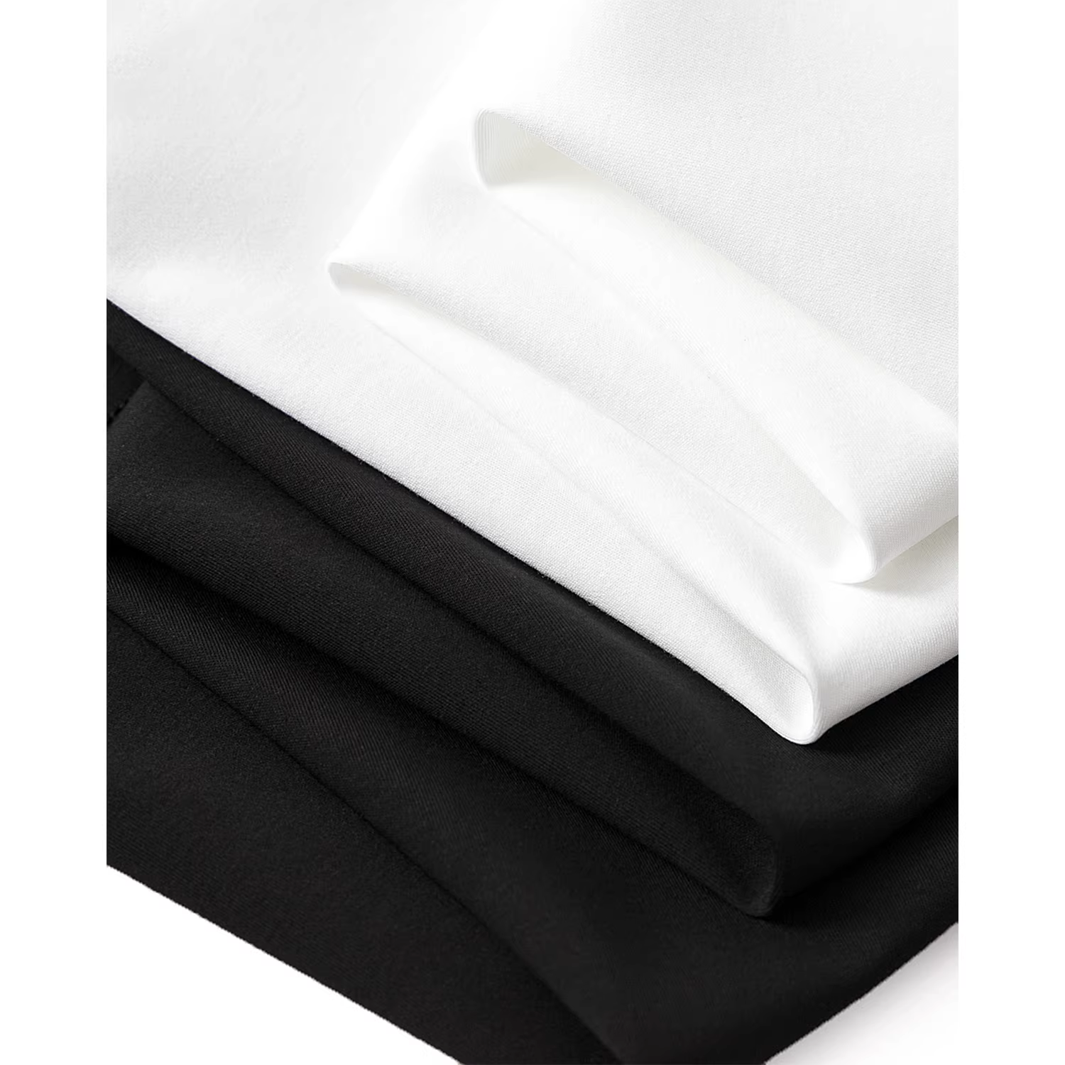 Don Quixote, sự sang trọng đỉnh cao 4K+! Áo thun cotton giả hai lớp! Áo thun nam cổ tròn thân thiện với da mùa hè tay ngắn.