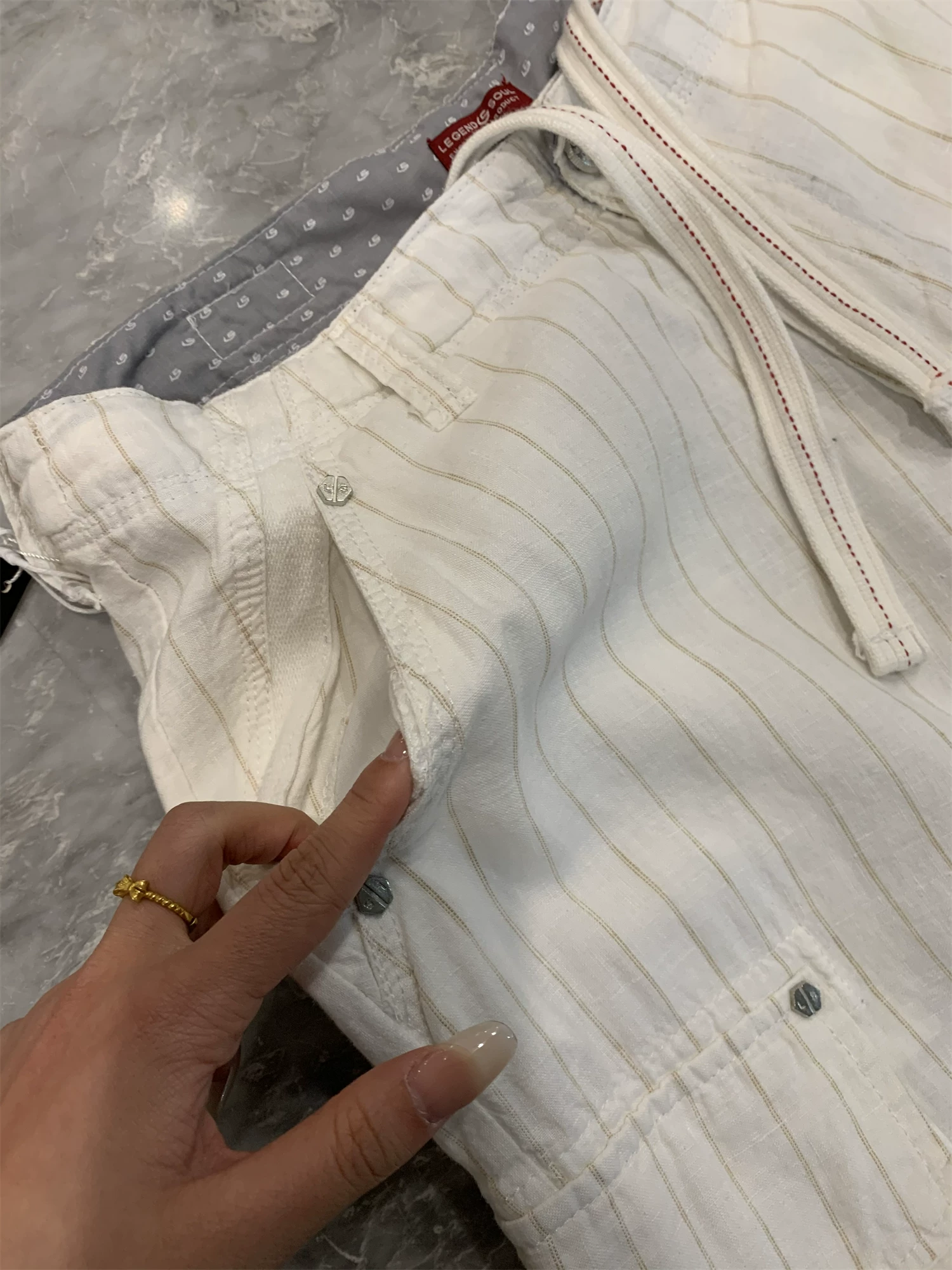 Don Quixote 100% vải lanh! Hàng chất lượng tuyệt vời! Quần và quần short nam mùa hè mát mẻ, thấm hút mồ hôi, thoáng khí, đa năng.