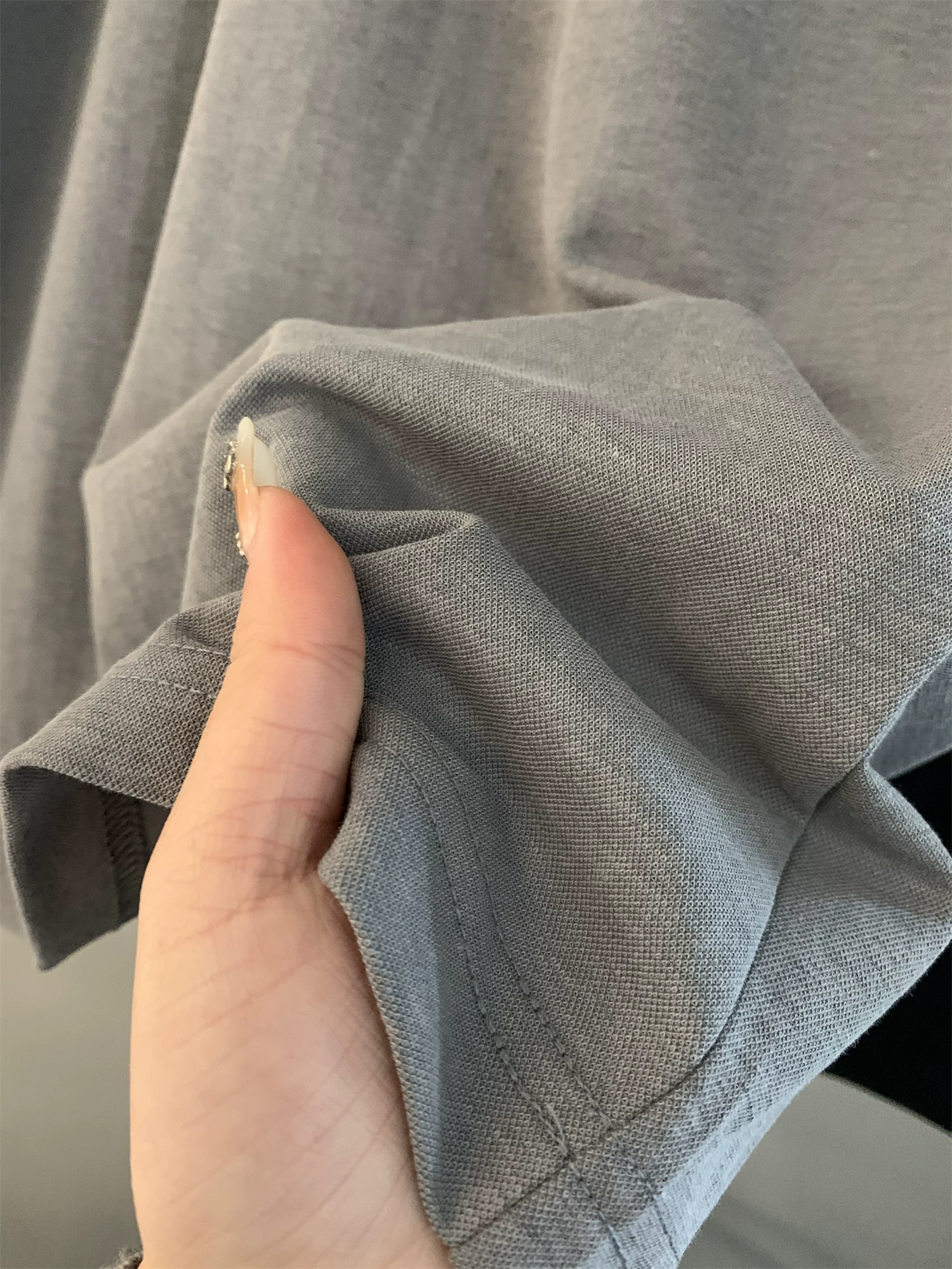 Áo sơ mi nam chất liệu cotton-linen pha trộn Don Quixote! Màu trơn, nhẹ, thoáng khí, kiểu dáng nghệ thuật, áo sơ mi ngắn tay cổ Henry phong cách thường ngày.