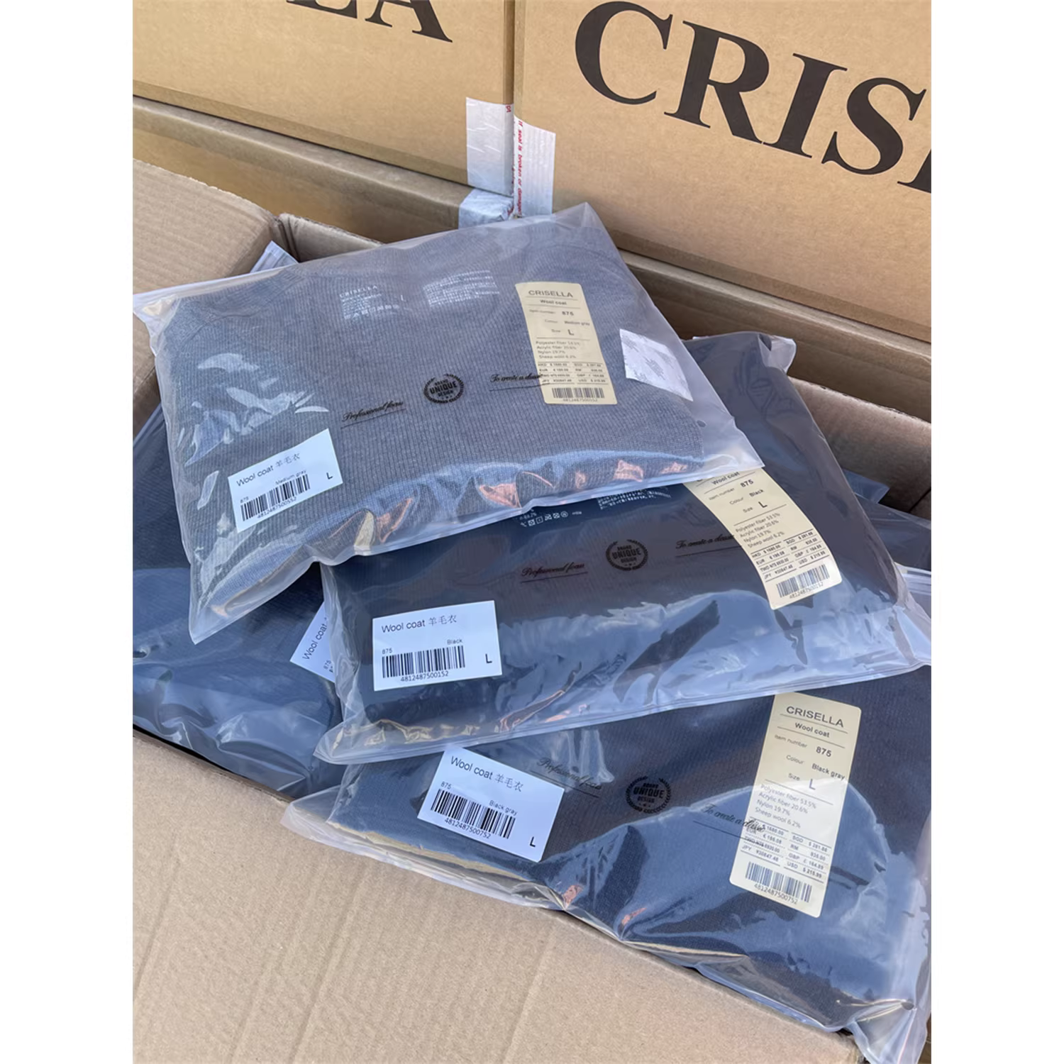 Don Quixote - Hàng cao cấp Châu Âu! 195 euro! Len worsted cao cấp! Áo len dệt kim cổ tròn ấm áp và tinh tế cho mùa thu đông.