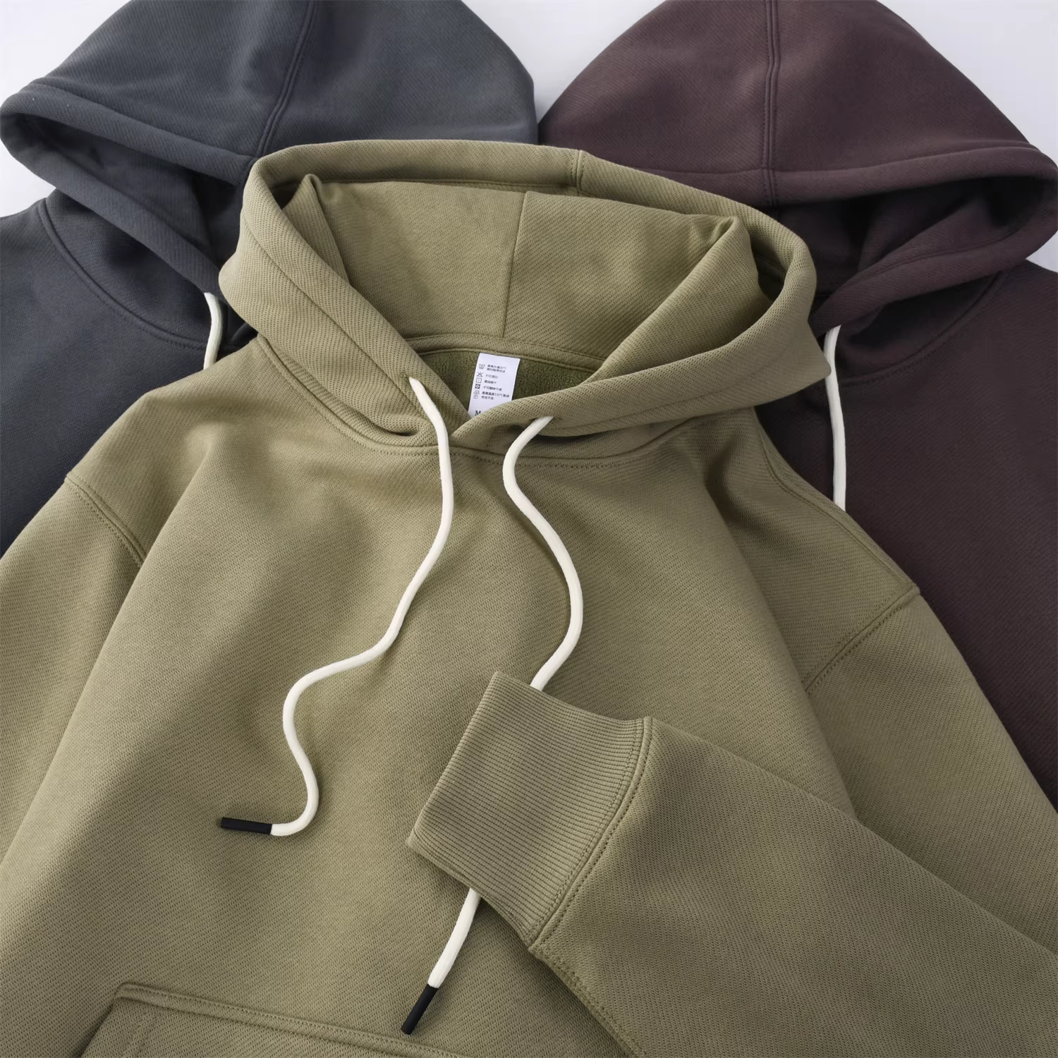Áo nỉ Don Quixote 420g chất liệu dày dặn! Áo hoodie nam màu trơn cơ bản, đa năng, thời trang, phong cách mùa thu đông.