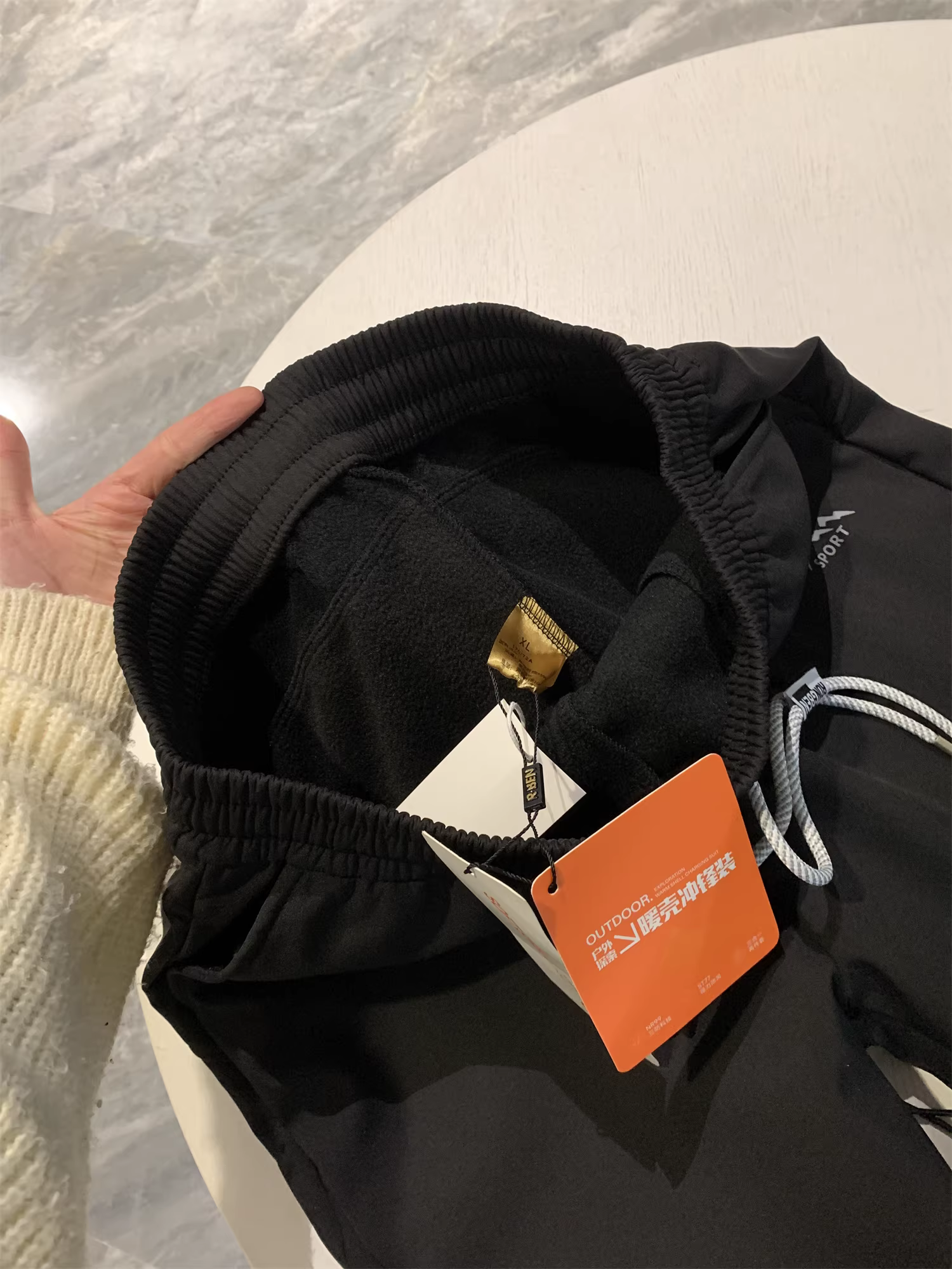 Don Quixote Brick Industry Outdoor! Xử lý chống tĩnh điện! Quần đi bộ đường dài có cổ thun co giãn dành cho cả nam và nữ mùa thu đông hợp thời trang